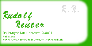 rudolf neuter business card